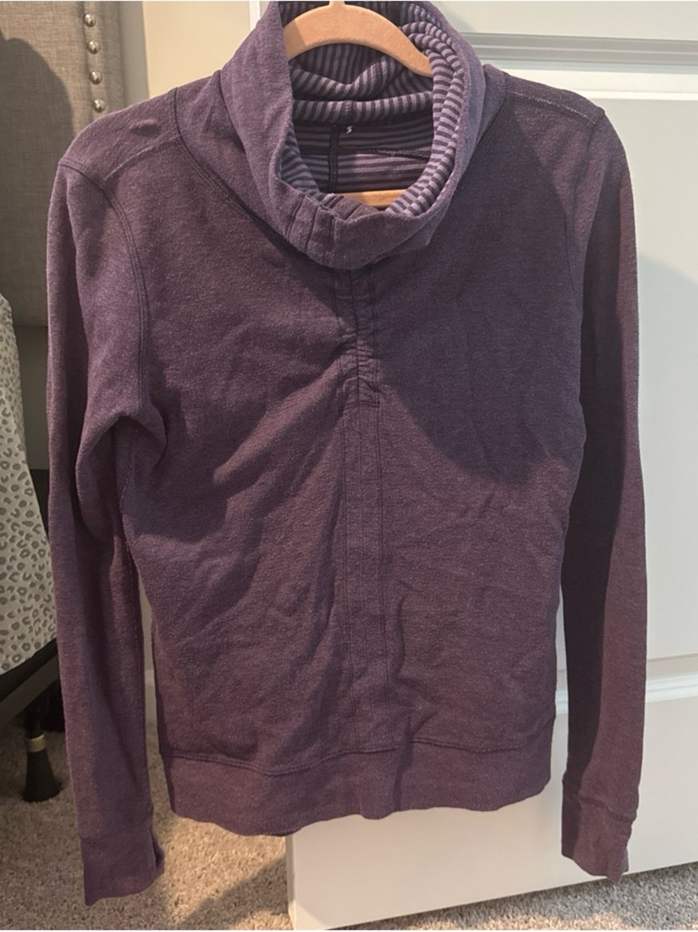 lululemon athletica Purple Cowl Neck Long Sleeve Top